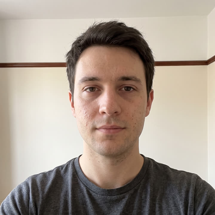 The day one selfie, shown as a faded ghost guide